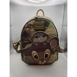 Loungefly Disney Bambi & Thumper Peeking Mini Backpack Rare Exclusive USED